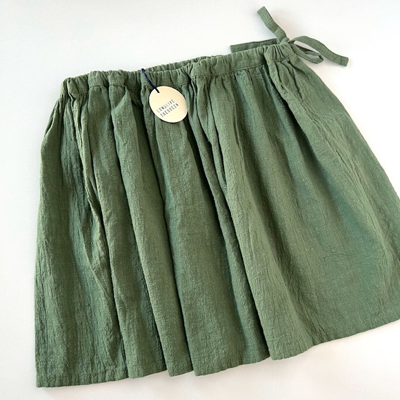 NWT Long Live The Queen Green Cotton Girl's Skirt size 8 - Picture 1 of 9